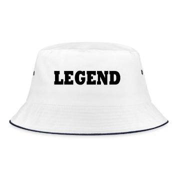 Legend - Bucket Hat - white/navy - Front