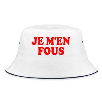 je m'en fous - Bob - blanc/marine - Devant