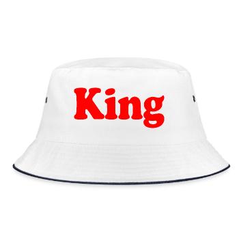 King - Bucket Hat - white/navy - Front