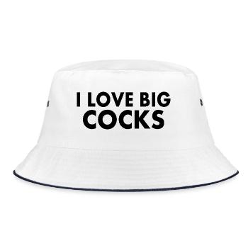 I love big cock - Bob - blanc/marine - Devant