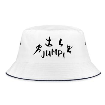 long jump - Bucket Hat - white/navy - Front