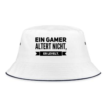 Gamer de niveau – Parfait pour un anniversaire - Bob - blanc/marine - Devant