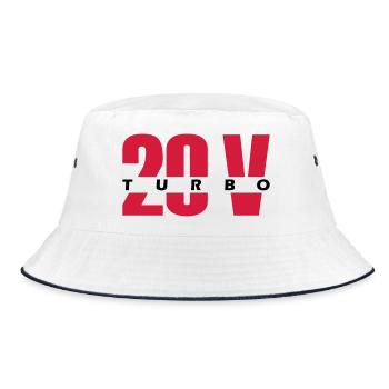 20V Turbo - Bucket Hat - Weiß/Navy - Vorne