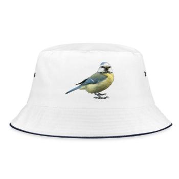 Bleu oiseau - Bob - blanc/marine - Devant