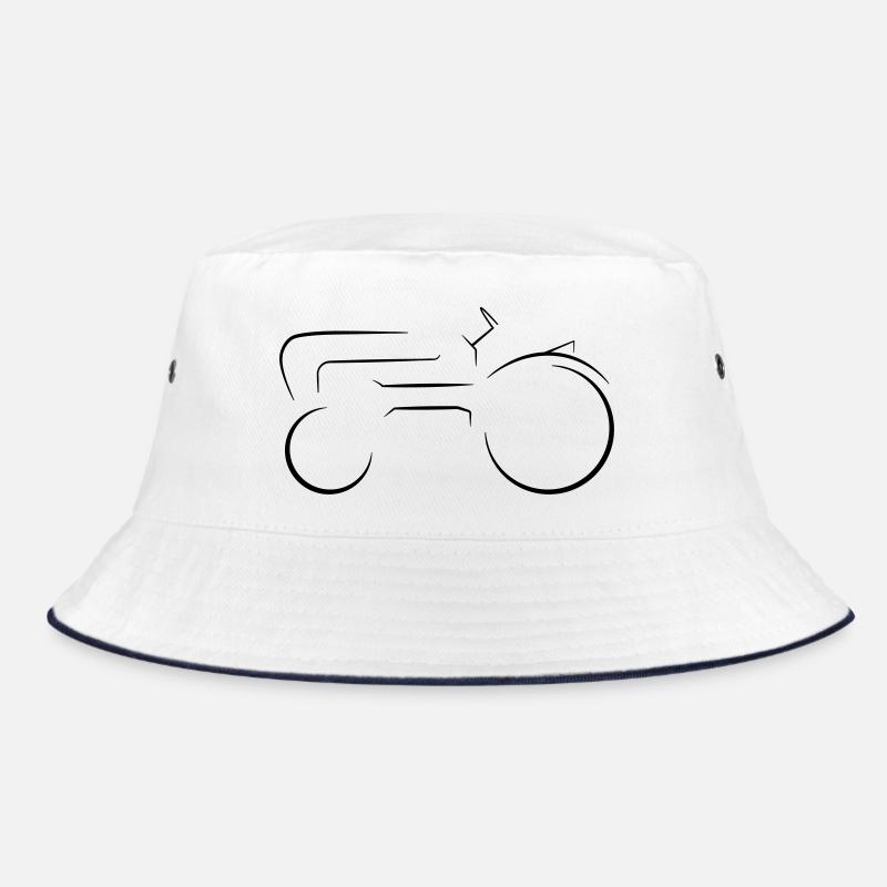 Deutscher Traktor Oldtimer Strichzeichnung  Bucket Hat