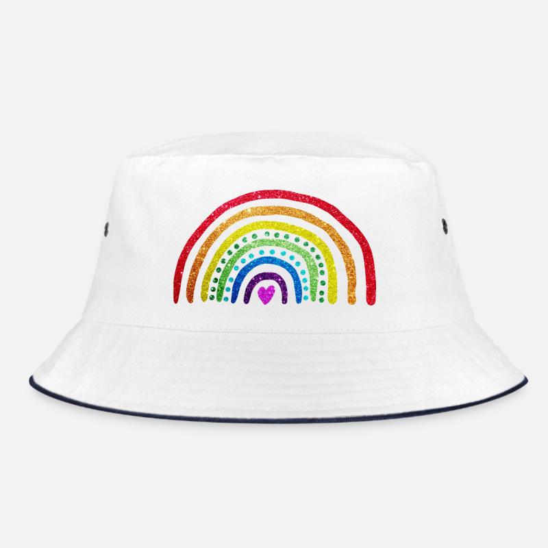 Regenbogen-Glitzer Bucket Hat