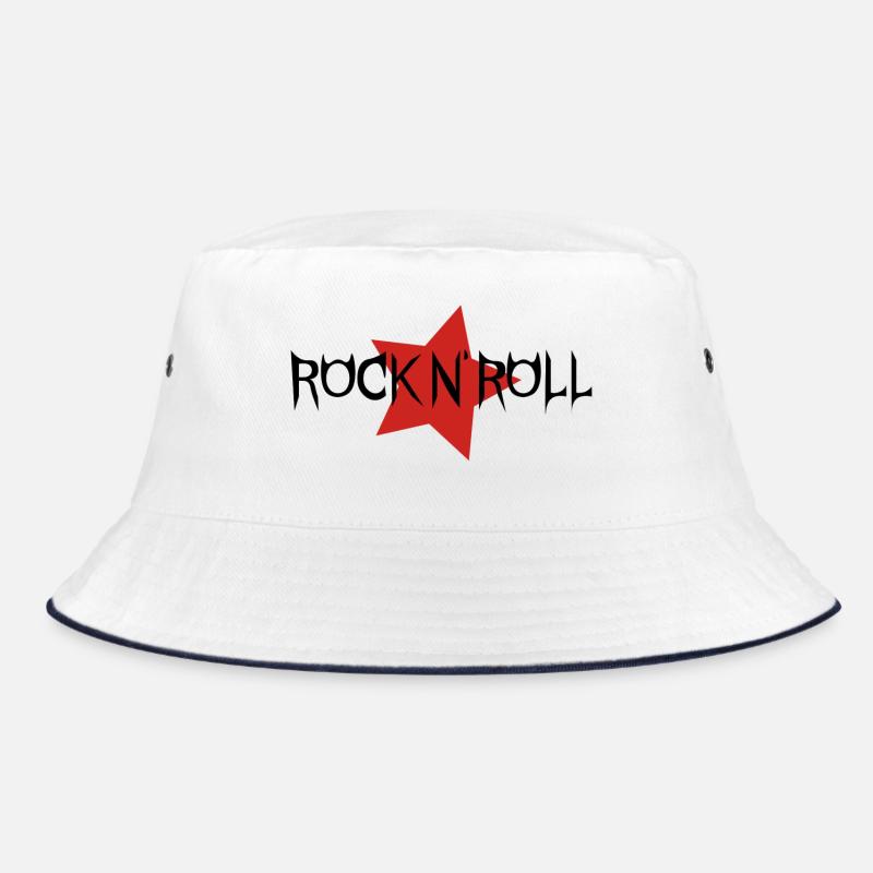 Monogramme punk Red Star - Bob - blanc/marine