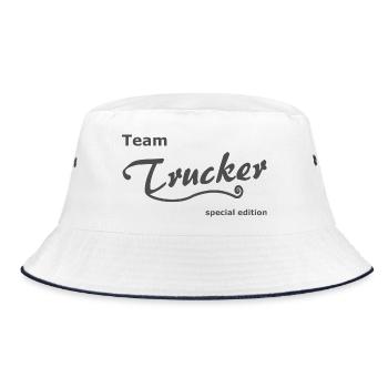Trucker Team - Bucket Hat - Weiß/Navy - Vorne