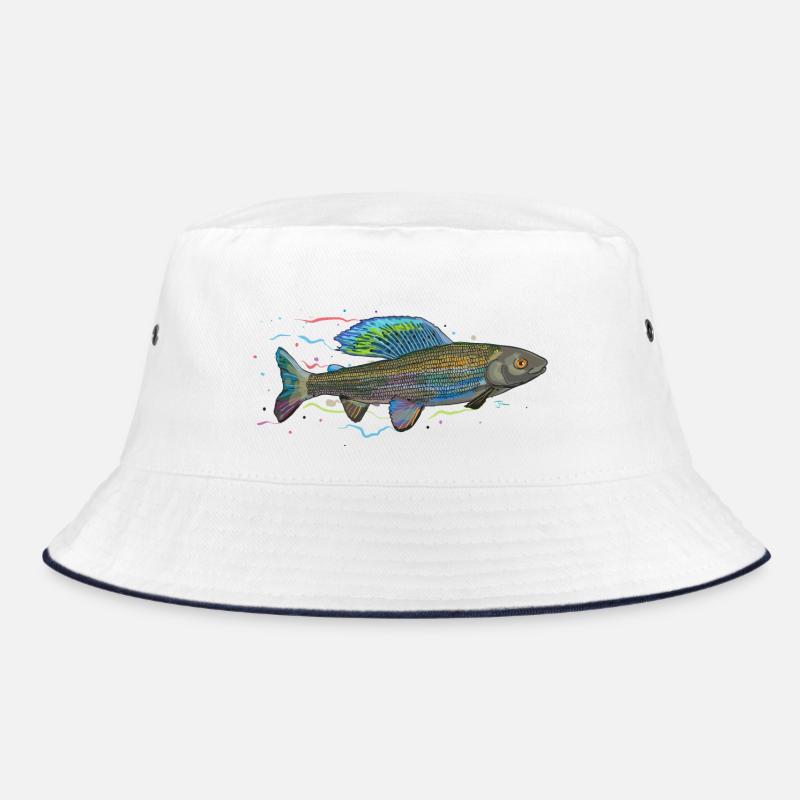 Chromatic iridescent fish - grayling Bucket Hat