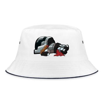 Sprunglegastheniker - Bucket Hat - Weiß/Navy - Vorne