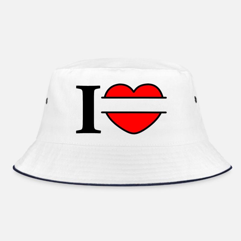 I like logo with bar in between to own text Bucket Hat