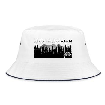 Dahoam à da Oaschicht-Daheim dans un endroit isolé, nature - Bob - blanc/marine - Devant