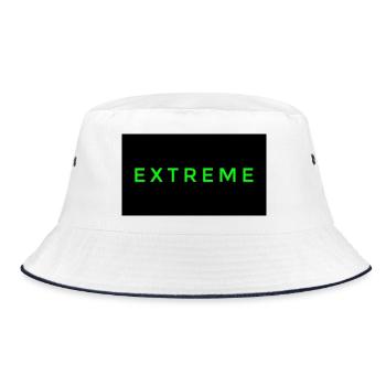Flashy Extreme logo - Bucket Hat - white/navy - Front
