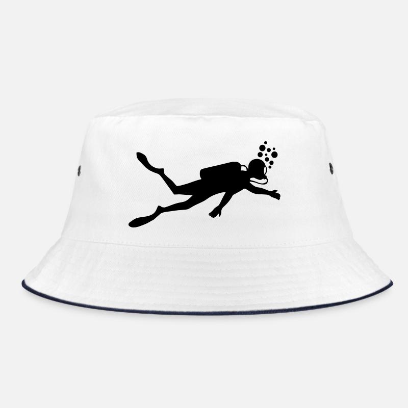 Diver underwater Bucket Hat