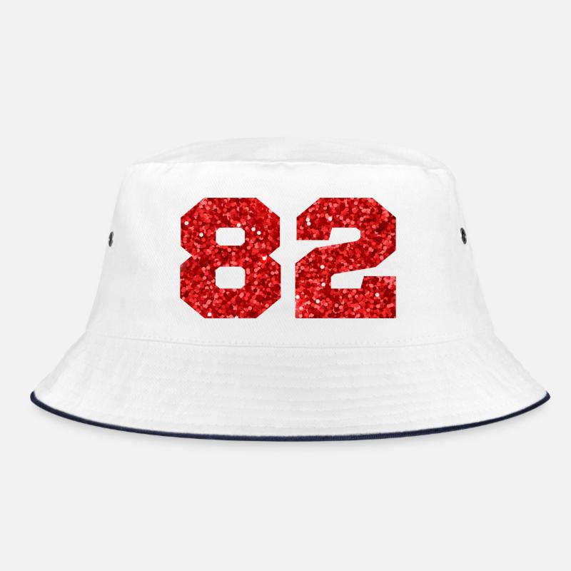 Nummer 82 Roter Glitzer - 82. Geburtstag Bucket Hat