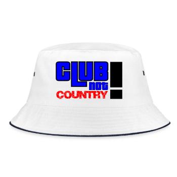 Club not country - Bucket Hat - Weiß/Navy - Vorne