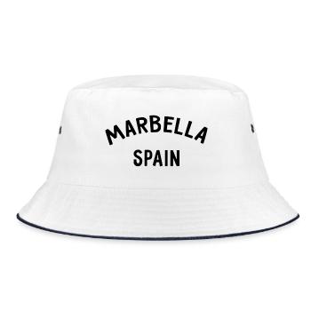 Marbella Spain Spain España - Bucket Hat - white/navy - Front