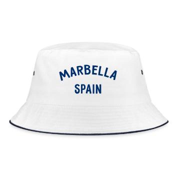 Marbella Spain Spain España - Bucket Hat - white/navy - Front