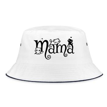 Maman Chat Maman Chaton - Bob - blanc/marine - Devant