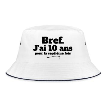 anniversaire 70 ans, joyeux anniversaire, 70 ans - Bob - blanc/marine - Devant