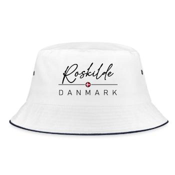Dänemark - Roskilde - Danmark - Denmark - Bucket Hat - Weiß/Navy - Vorne