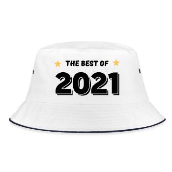 Best of 2021 - Bucket Hat - white/navy - Front