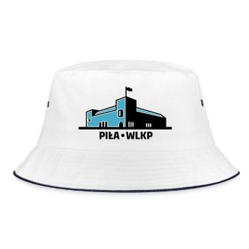 The City of Piła Wielkopolski and the Police School - Bucket Hat - white/navy - Front