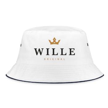 Wille Original Family Logo - Bucket Hat - white/navy - Front