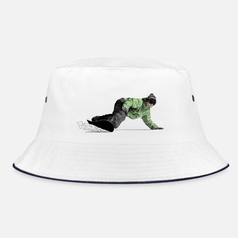 Freerider Snowboarder Bucket Hat