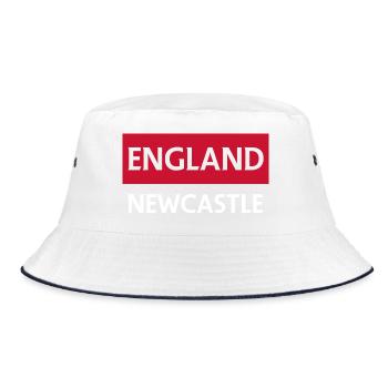 Drapeau anglais éclairé design pour les vêtements - Bob - blanc/marine - Devant