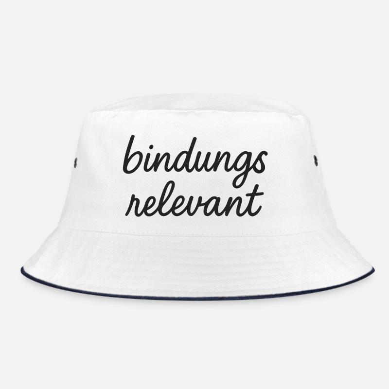 bindungsrelevant schwarz  Bucket Hat