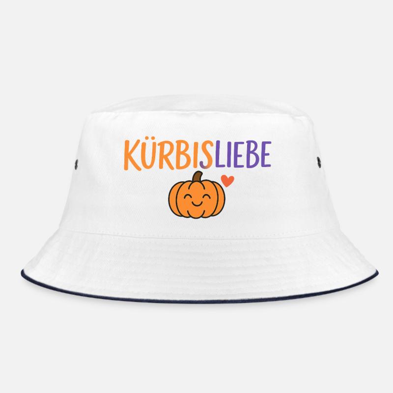 Pumpkin Love Comic Design Bucket Hat