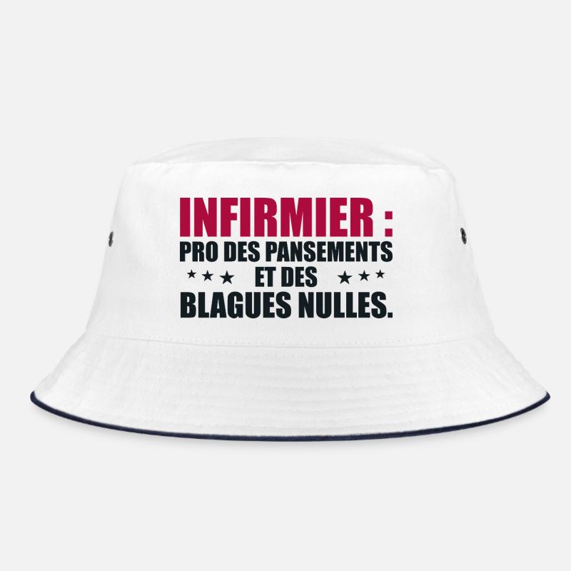 Infirmier pro des pansements et des blagues nulles - Bob - blanc/marine