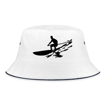 SUP boarding - Bucket Hat - white/navy - Front