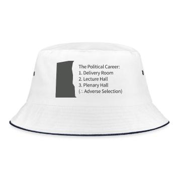Political Career: Delivery to Plenary - Bucket Hat - white/navy - Front