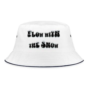 Flow with the Snow - Bucket Hat - white/navy - Front