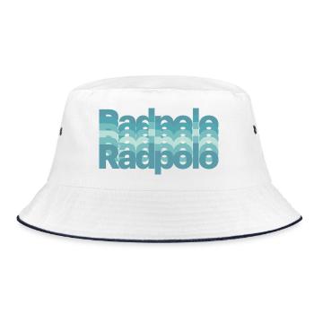 Cycling polo, indoor cycling - Bucket Hat - white/navy - Front