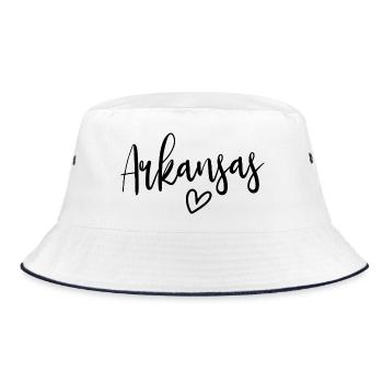 Arkansas Heart Women’s Love Arkansas - Bob - blanc/marine - Devant