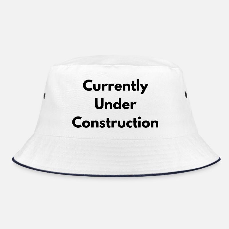 Derzeit im Bau - Bucket Hat - Weiß/Navy