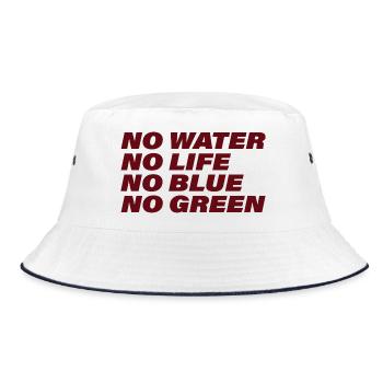 WATER - Bucket Hat - Weiß/Navy - Vorne