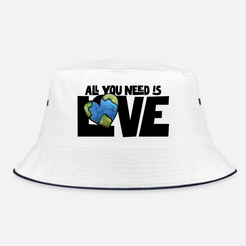 Erdherz: Aquarellkugel Bucket Hat