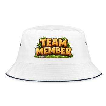 Team Members - Bucket Hat - white/navy - Front