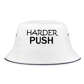 Harder Push Cozy Spring Moment T-Shirt - Bob - blanc/marine - Devant