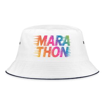 Couleurs du sprint en gradient marathon - Bob - blanc/marine - Devant