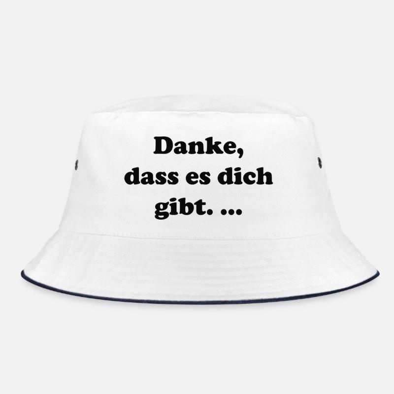 Danke dass es dich gibt Typografie Bucket Hat