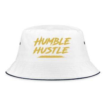 Humble Hustle Entrepreneur Homme d’affaires Businesswo - Bob - blanc/marine - Devant