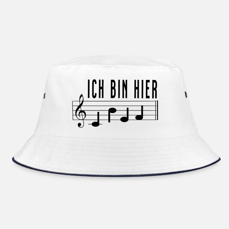Ich bin hier Chef Notenschrift Chorleiter Dirigent Bucket Hat