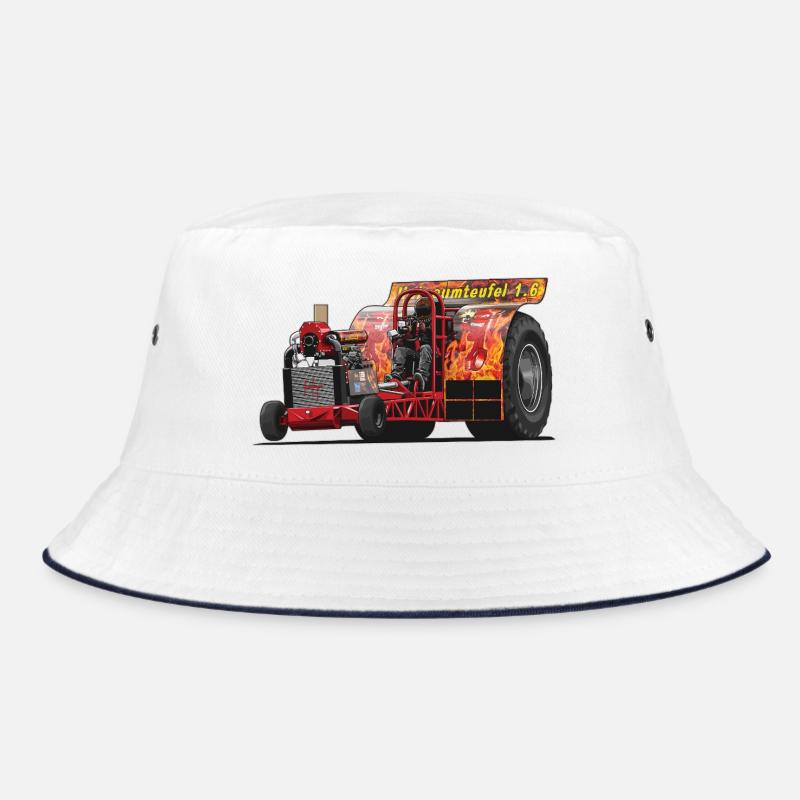 Tractor Pulling // Illustration Bucket Hat