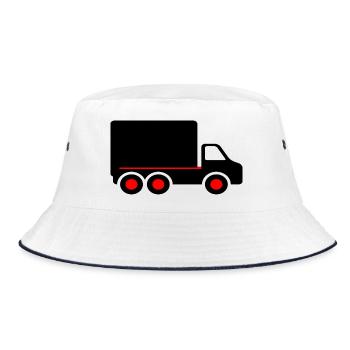 Truck - Bucket Hat - Weiß/Navy - Vorne