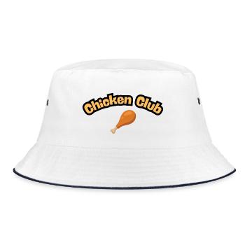 Chicken Club Chicken Lover - Bucket Hat - Weiß/Navy - Vorne